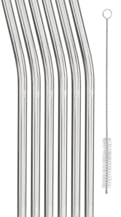 WMF Trinkhalm Set BARIC I 7-teilig Glas