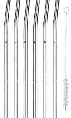 WMF Trinkhalm Set BARIC I 7-teilig Edelstahl