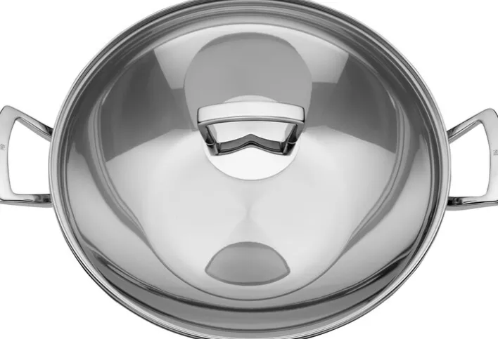 WMF Wok inklusive Glasdeckel 36 cm Edelstahl