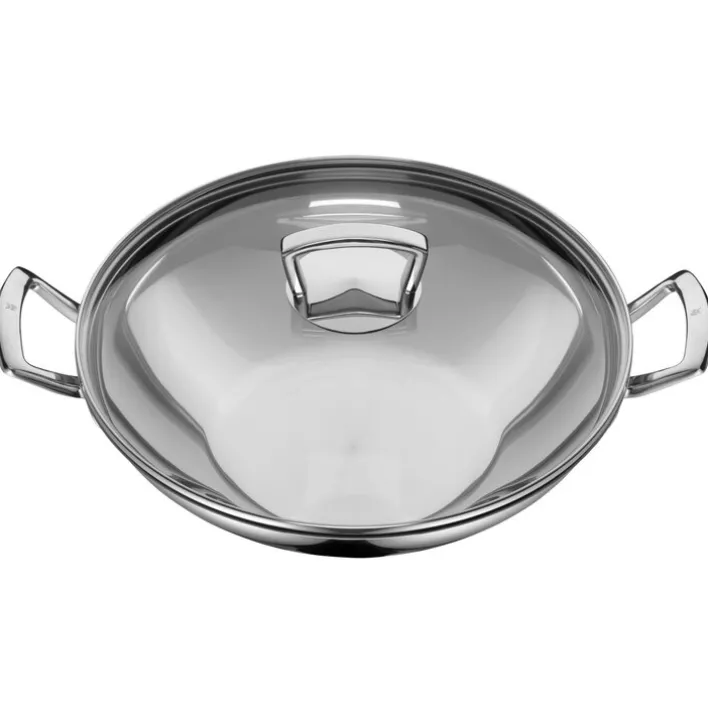 WMF Wok inklusive Glasdeckel 36 cm Edelstahl