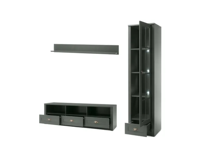 Wohnkombi A1 ASCOT 3-teilig 230x198 cm grün