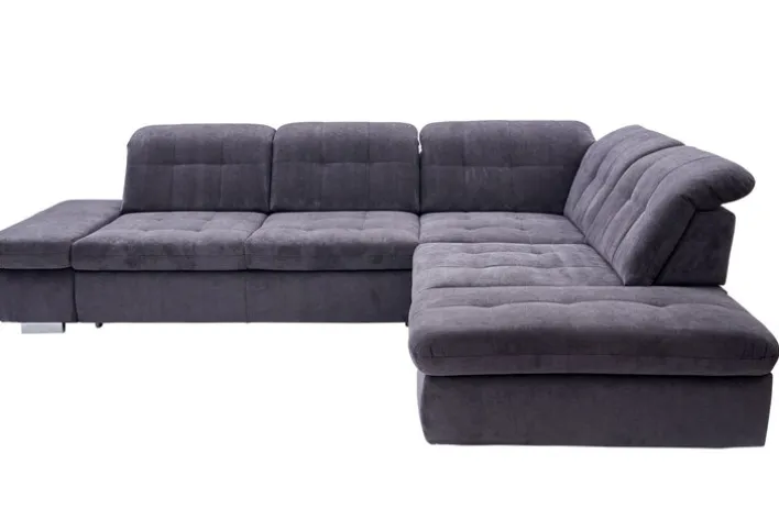 Wohnlandschaft LANCE 323 x 260 cm Stoffbezug belle black