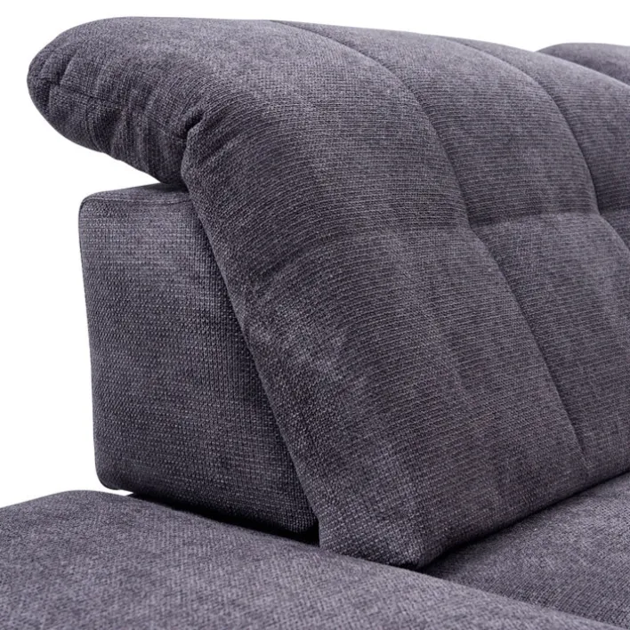 Wohnlandschaft LANCE 323 x 260 cm Stoffbezug belle black