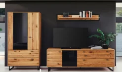 Wohnwand AREZZO II 3-teilig Wildeiche 319 x 186 cm