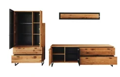 Wohnwand AREZZO II 3-teilig Wildeiche 319 x 186 cm