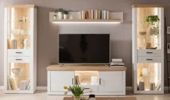 Wohnwand CALVA 342 cm Pinie Aurelio