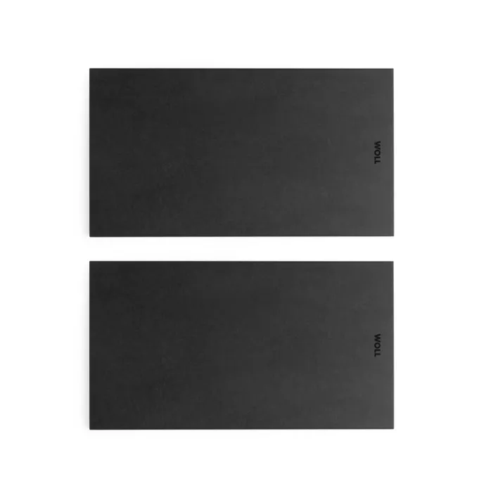 WOLL Schneidebrett-Set CUT & SERVE 2er Set Papierverbundstoff schwarz