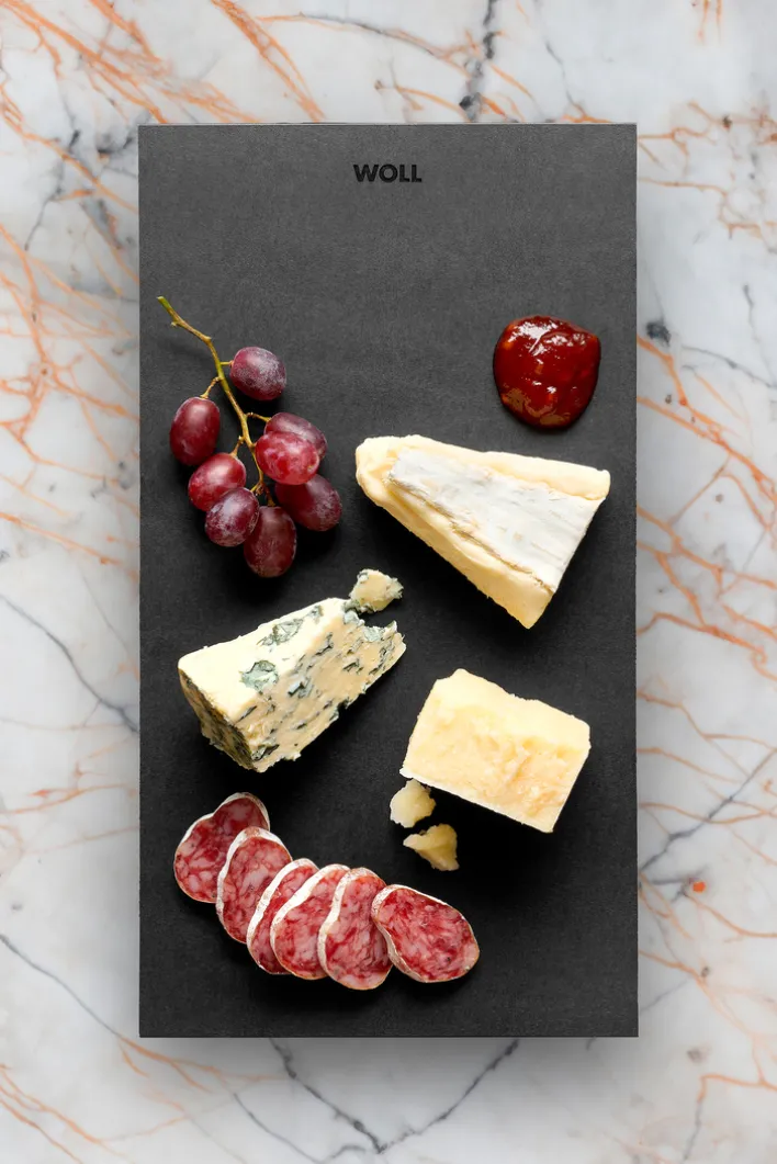 WOLL Schneidebrett-Set CUT & SERVE 2er Set Papierverbundstoff schwarz