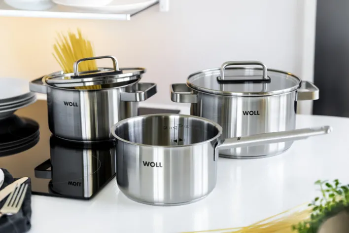 WOLL Topfset STEEL 5-teilig Edelstahl Silberfarbig