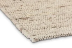 Wollteppich WOLFEGG Bubbles 70 x 130 cm beige