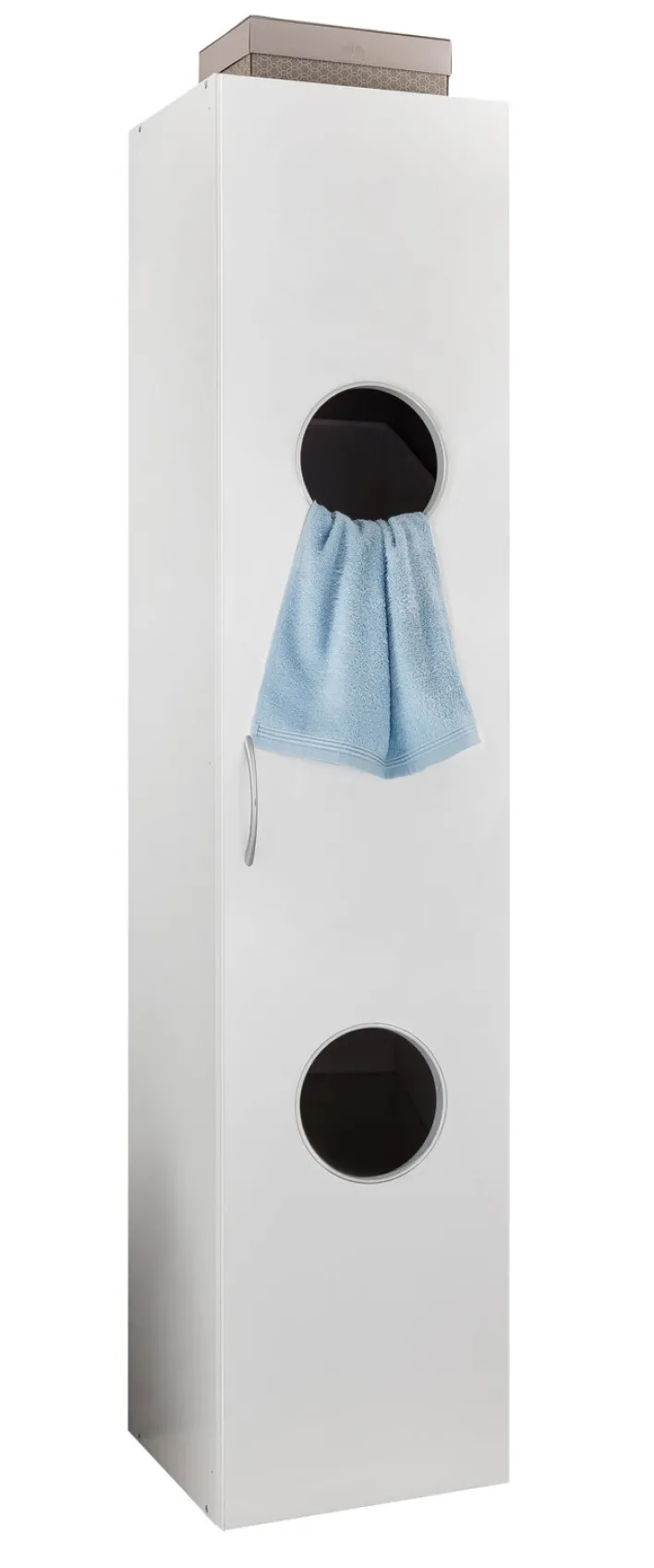 Wäscheschrank 40 x 185 cm weiß