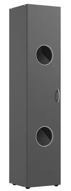 Wäscheschrank MULTIRAUMKONZEPT 40 x 185 x 40 cm graphitfarben