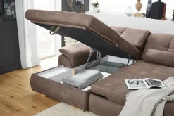 YoungLife Ecksofa CAPRI IV SF-L nougatbraun