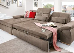 YoungLife Ecksofa CAPRI IV SF-L nougatbraun