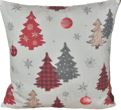 Yve! decoration Kissenhülle WALDZAUBER 50 x 50 cm rot