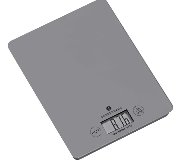 ZASSENHAUS digitale Küchenwaage BALANCE Grau