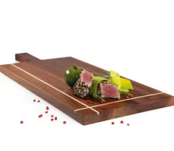 ZASSENHAUS Servierbrett 58 x 22,5 cm Walnuss/ Ahorn Akzente