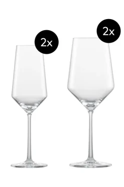ZWIESEL GLAS Glas-Set PURE 4-teilig Kristallglas