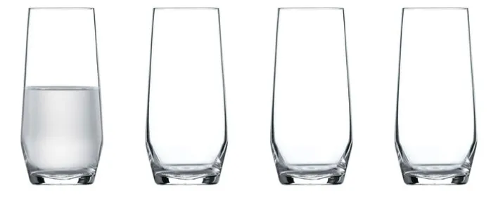 ZWIESEL GLAS Trinkglas PURE 4er Set - je 357 ml