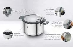 ZWILLING Kochtopfset SIMPLIFY 5-teilig schwarz Metall