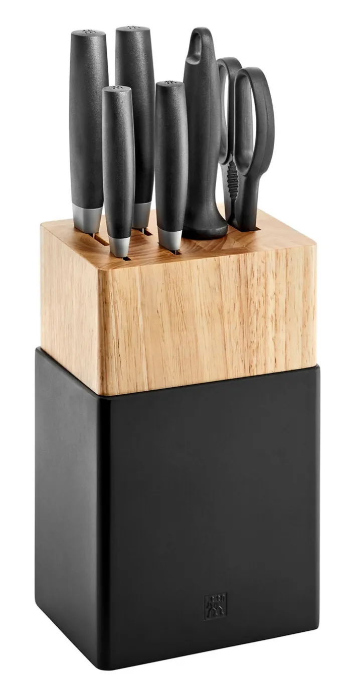 ZWILLING Messerblock NOWS 7-teilig schwarz/ braun