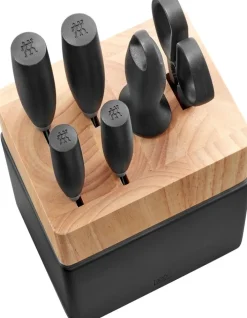 ZWILLING Messerblock NOWS 7-teilig schwarz/ braun